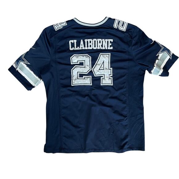 Nike NFL Dallas Cowboys 24 Morris Claiborne Football Jersey - Size Men's XXL 2X - Picture 2 of 10